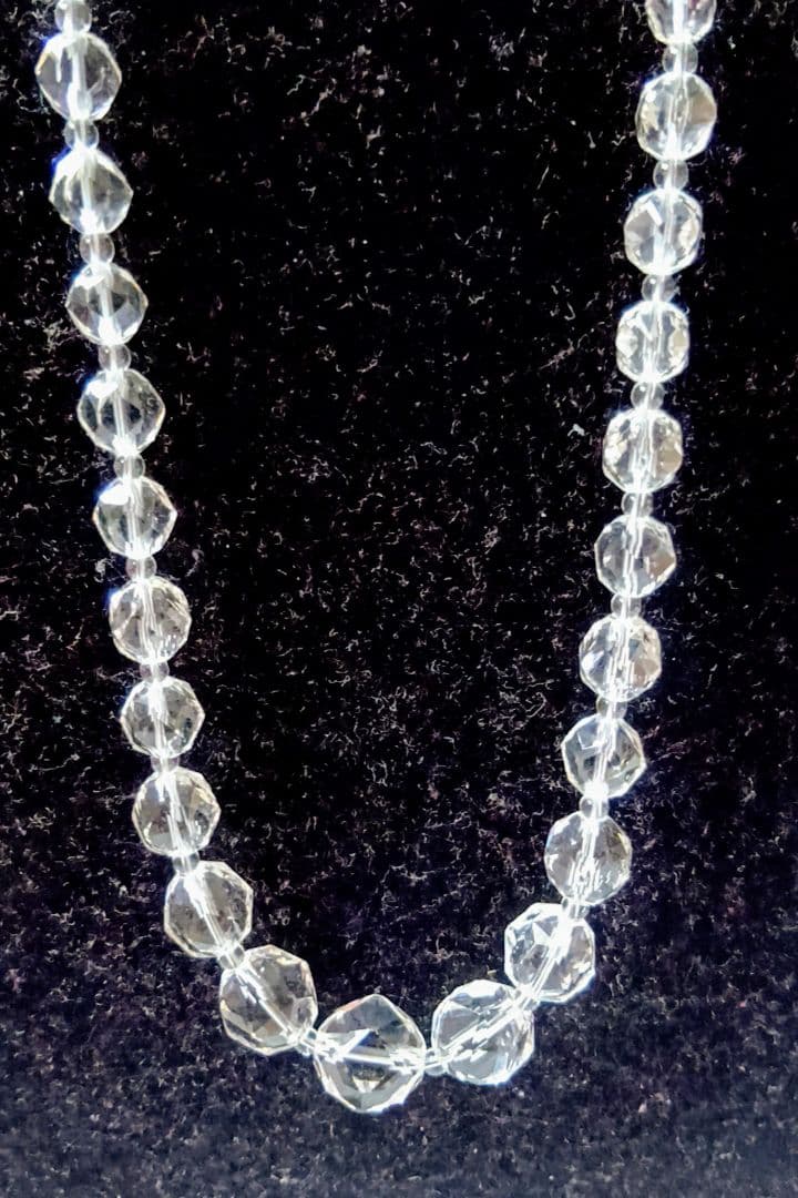 K18 WG 水晶 ファンシースカーレット ネックレス他 ※ネックレス2点セット