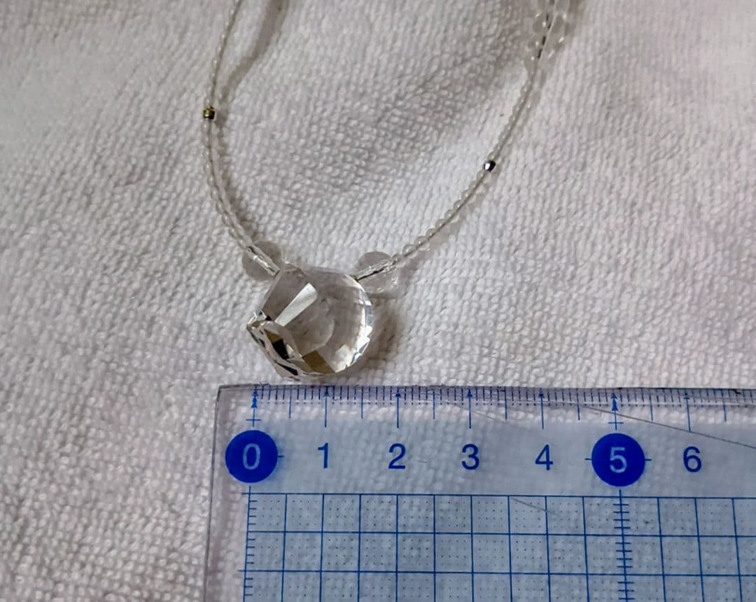 K18 WG 水晶 ファンシースカーレット ネックレス他 ※ネックレス2点セット