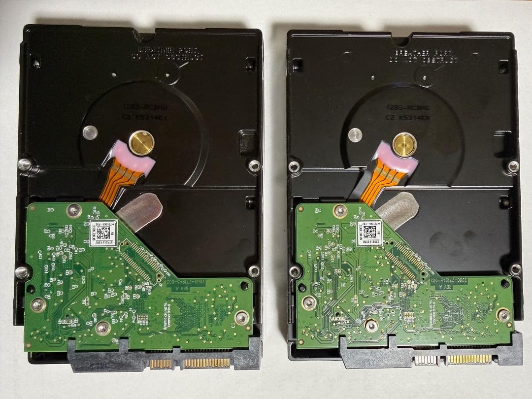 4TB WD Red HDD WD40EFRX 2個 判定正常