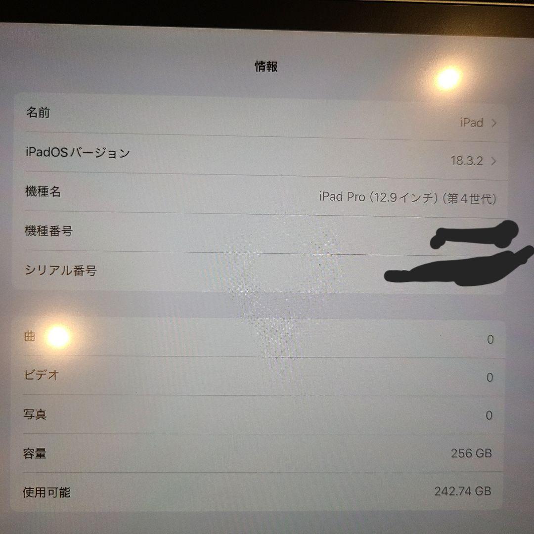 Apple iPad Pro 12.9インチ 256GB Wi-Fi第４世代