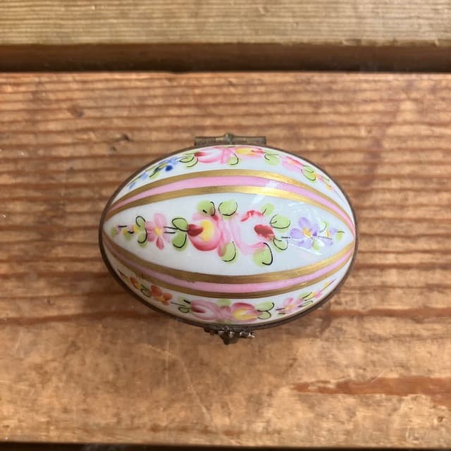 リモージュボックス ハンドペイント フランス製 アンティーク Limoges