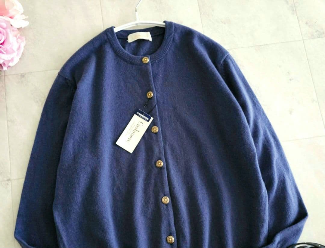 未使用タグ付き✨️定価3.3万円 丸善 カシミヤ100% カーディガン