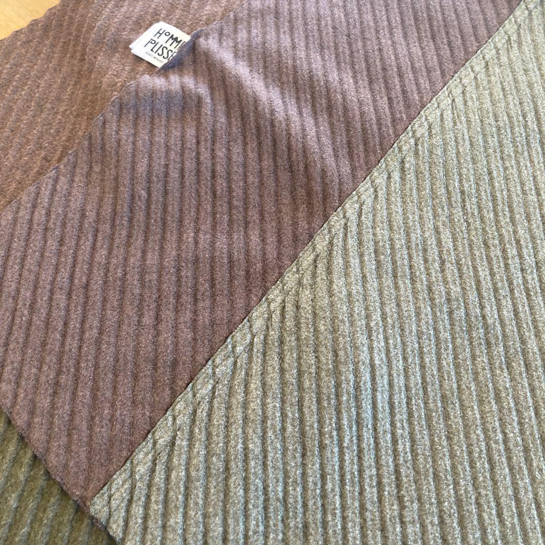 イッセイミヤケ　Homme Plisse 大判ストール