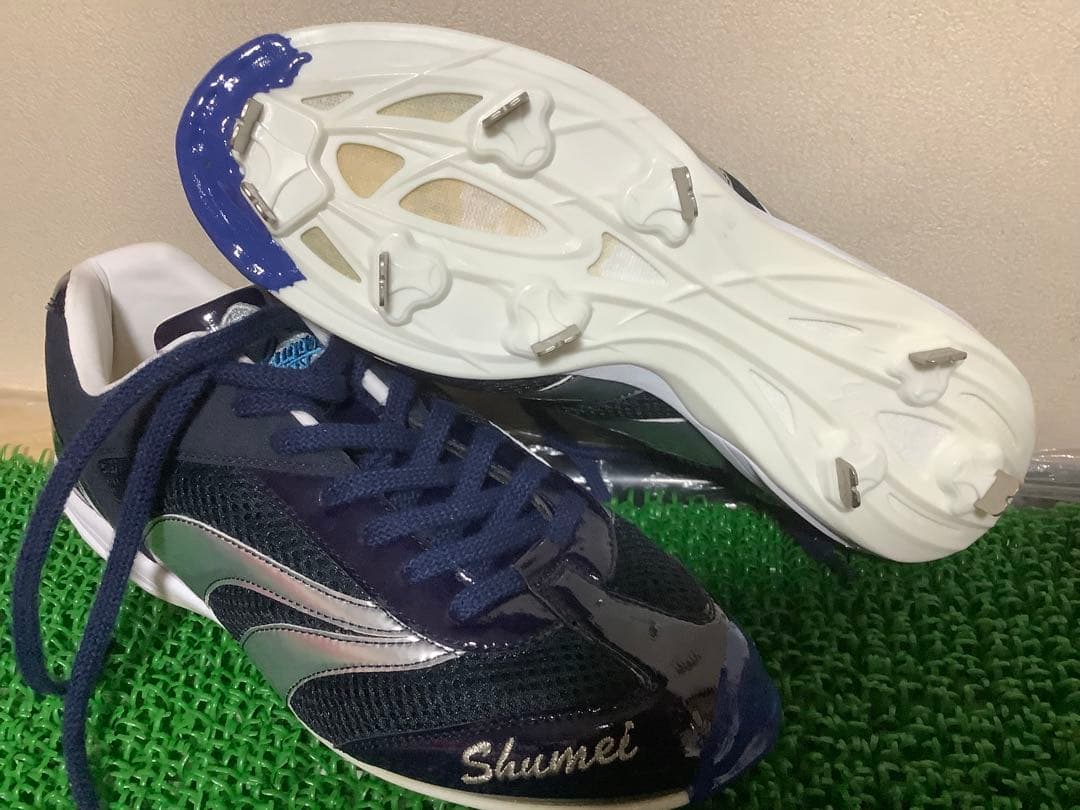 元横浜DeNAベイスターズ ＃00 宮本秀明 支給品スパイク　27cm