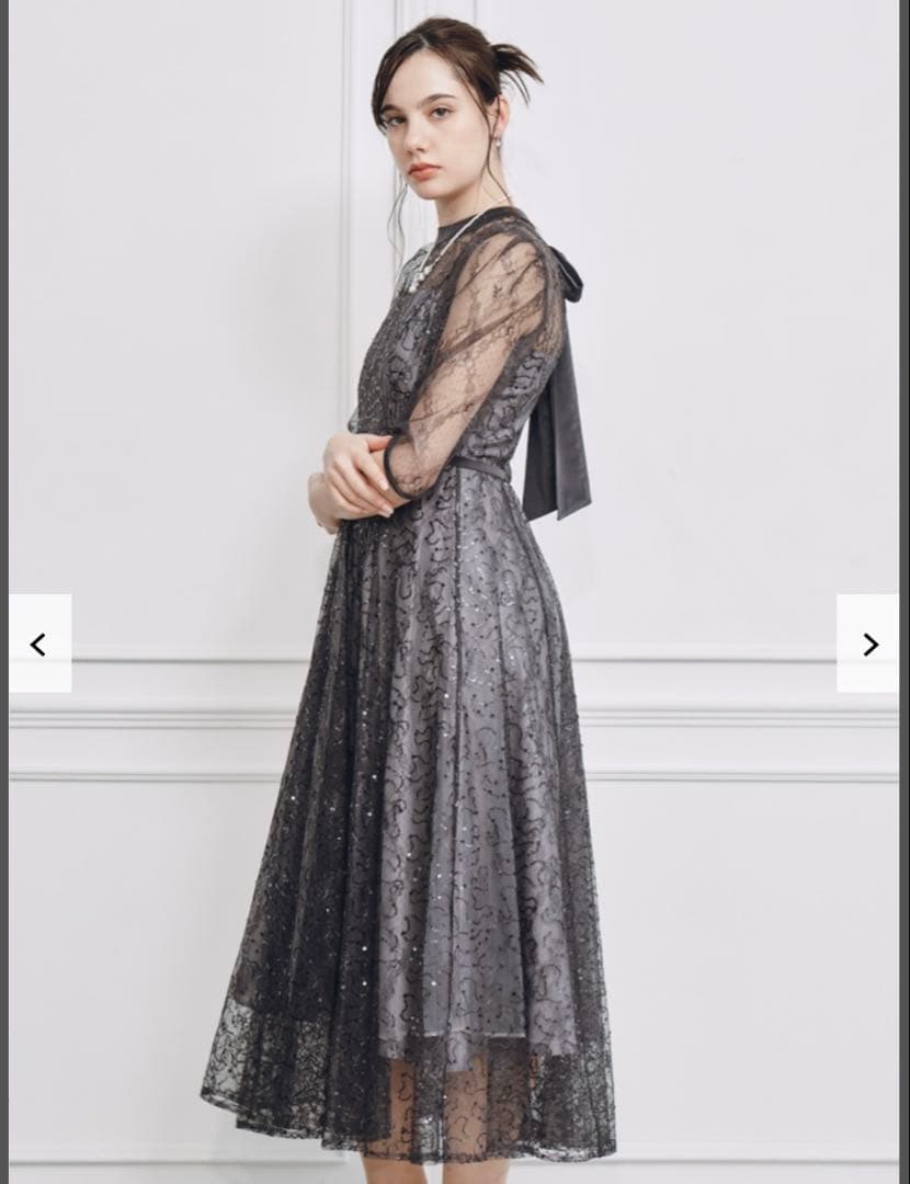 SNIDEL(スナイデル) スパークルレースドレス