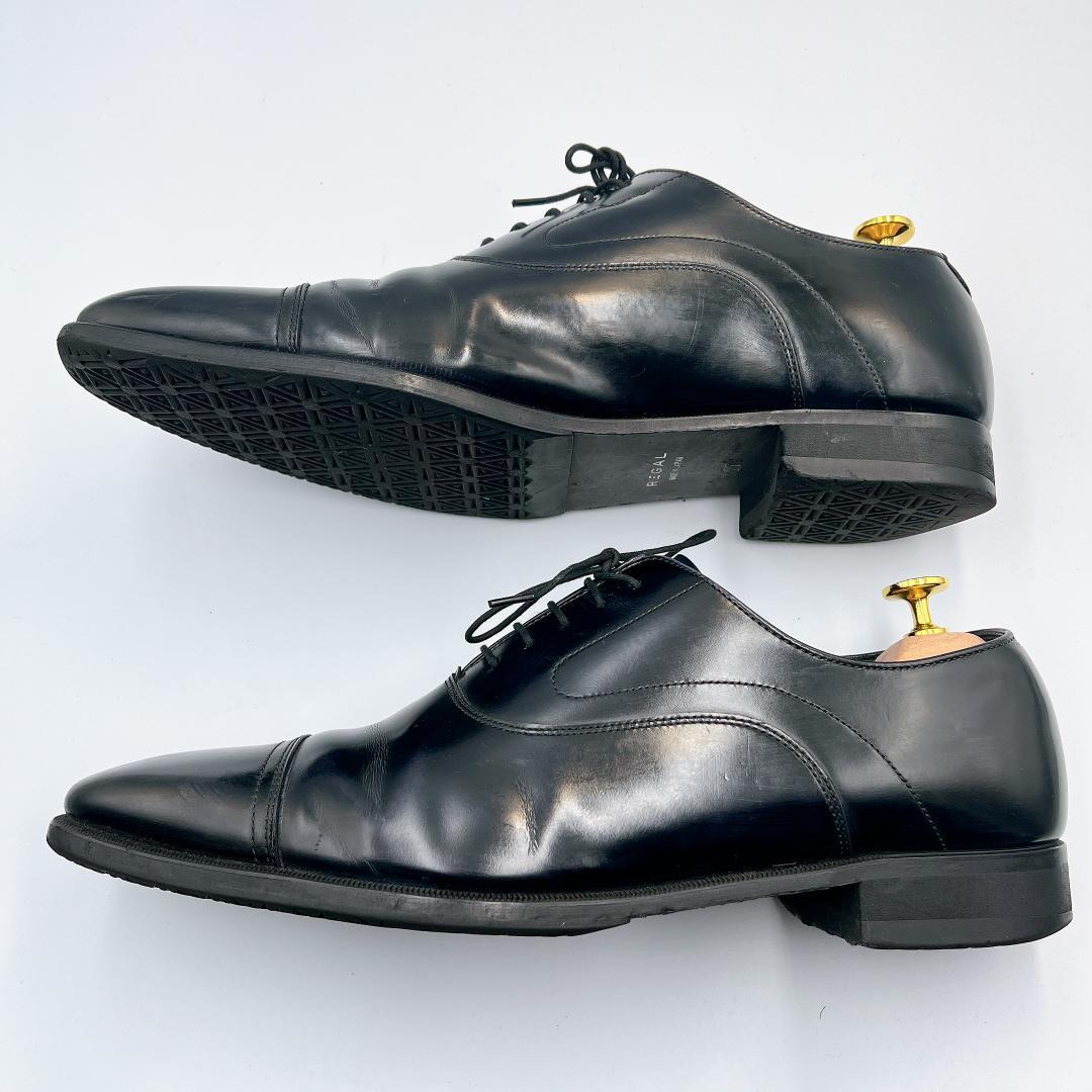 【美品】REGAL ストレートチップ 27cm ビジネスシューズ ブラック