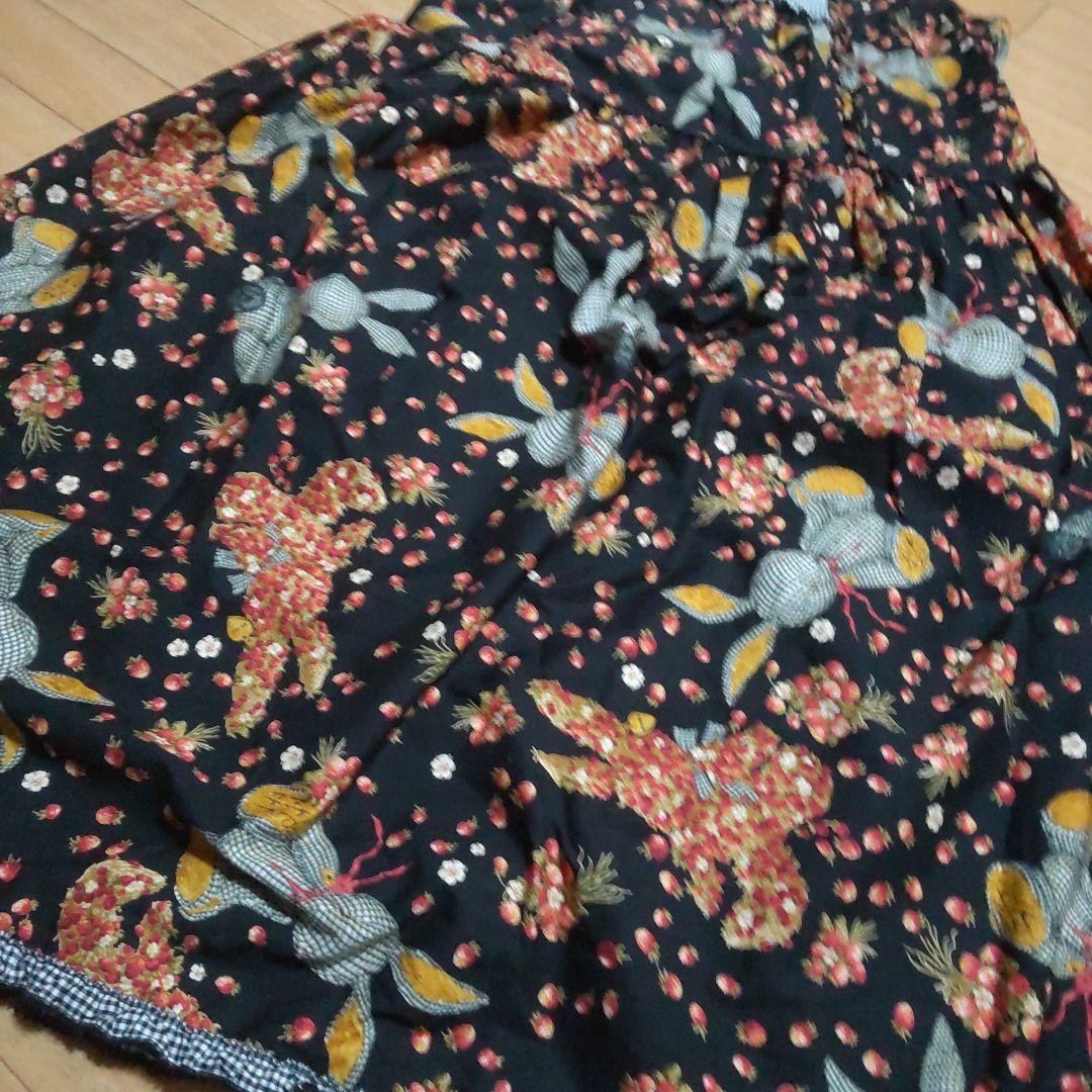 未使用ピンクハウス　ギンガムうさぎノースリーブワンピース　2022