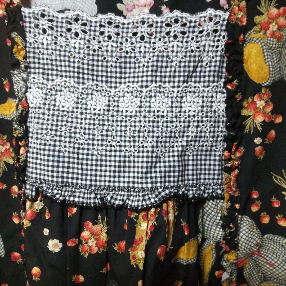 未使用ピンクハウス　ギンガムうさぎノースリーブワンピース　2022