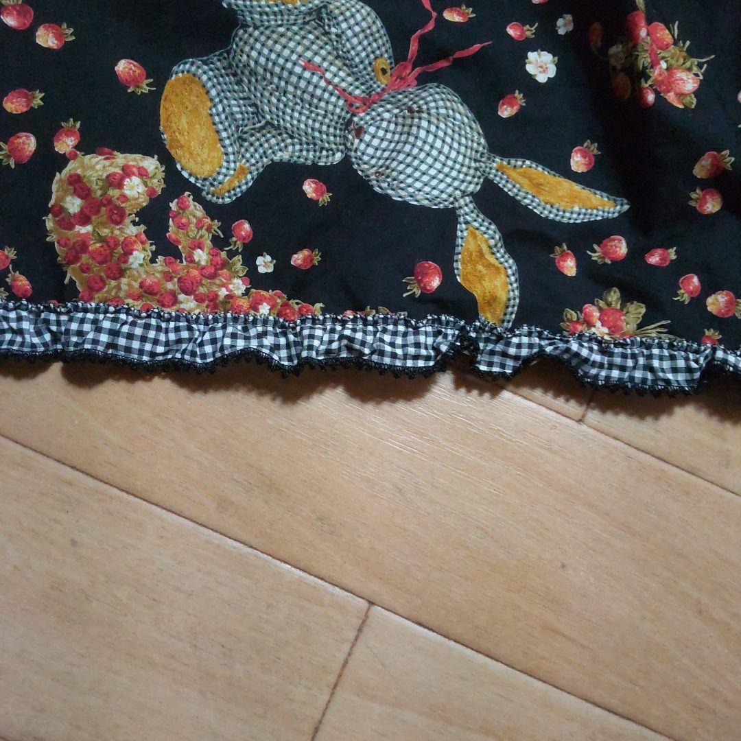 未使用ピンクハウス　ギンガムうさぎノースリーブワンピース　2022