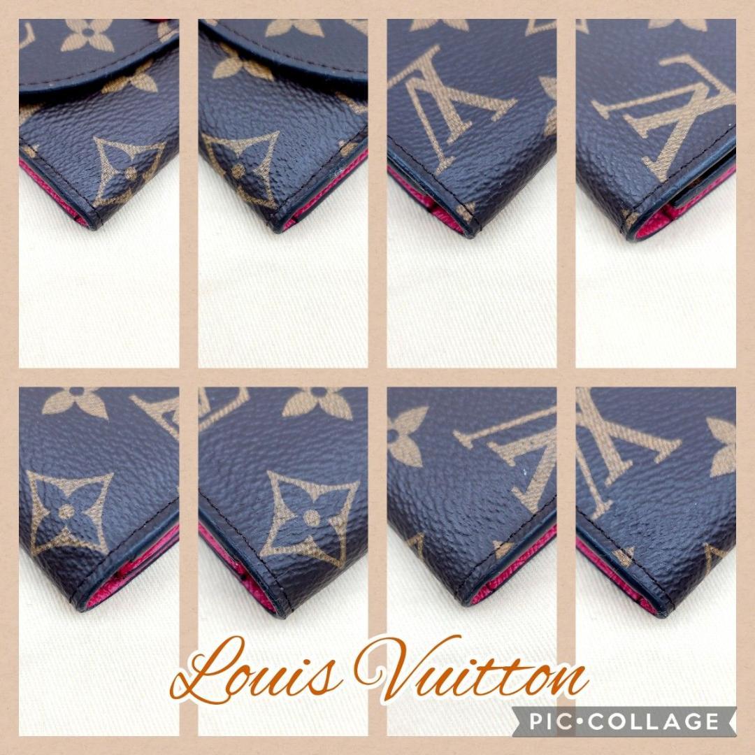 極美品ルイヴィトン ポルトモネ ロザリ M62532 フューシャ ケース