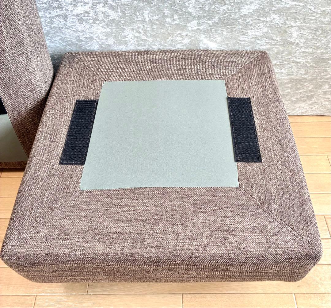 ニトリ オットマン グレー オットマンカバー付 送料込