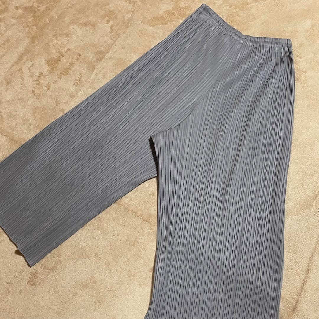 PLEATS PLEASE プリーツプリーズ　パンツ　グレー　イッセイミヤケ
