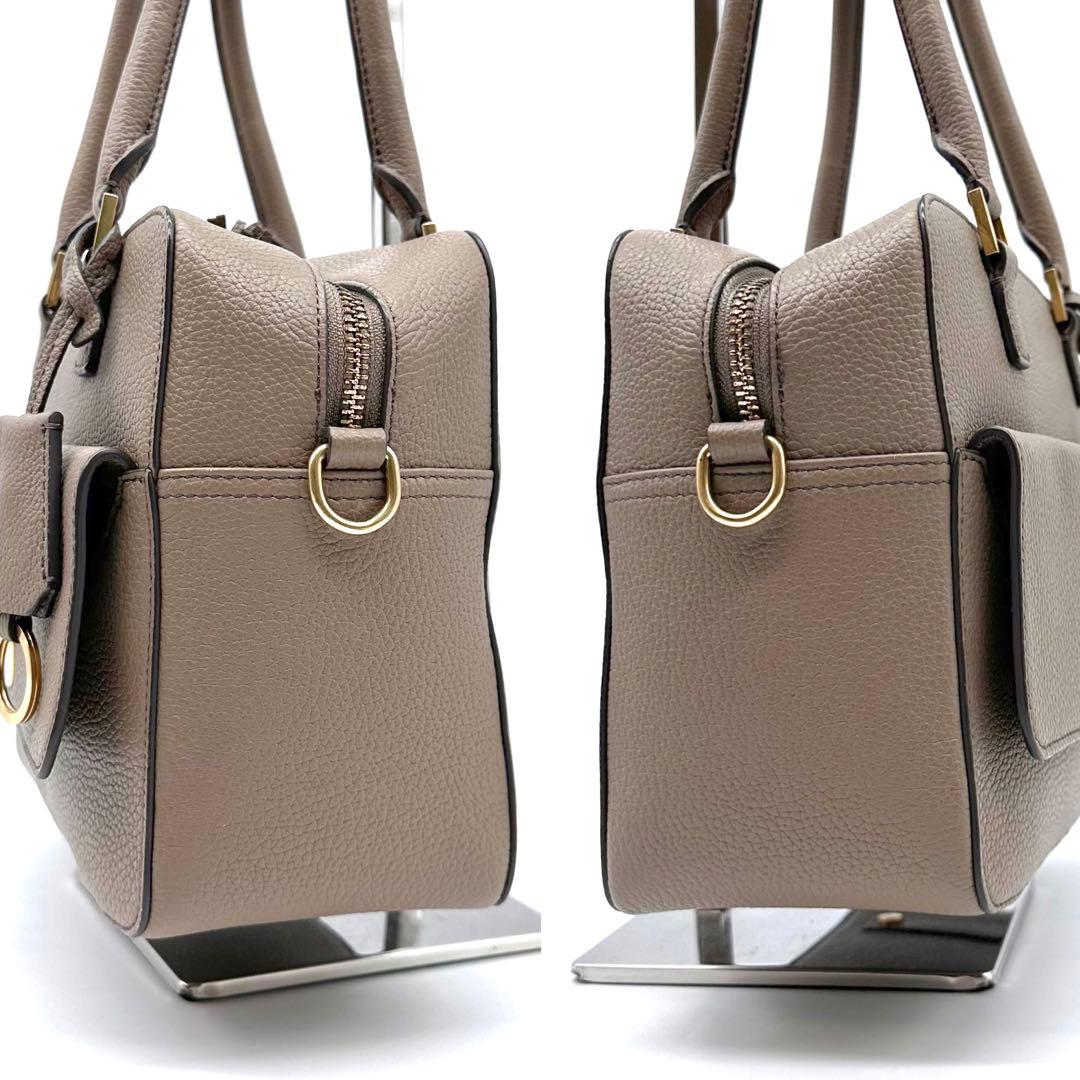 美品✨アニヤハインドマーチ スモールカーカー ハンドバッグ 2way グレージュ