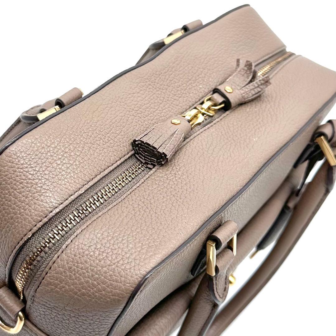 美品✨アニヤハインドマーチ スモールカーカー ハンドバッグ 2way グレージュ