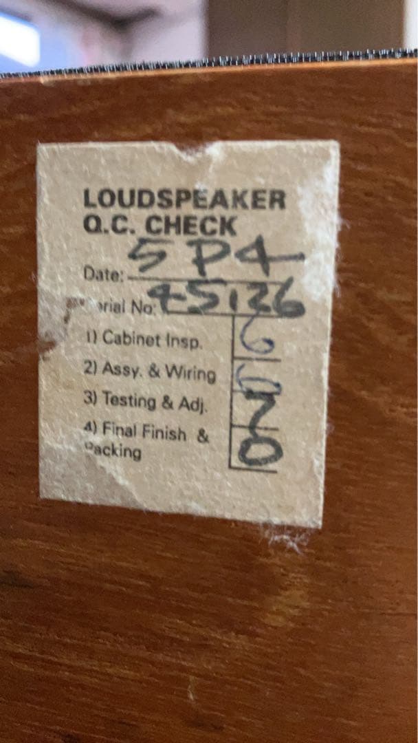 スピーカー・ウーファー Rogers LS3/5A MONITOR LOUDSPEAKER