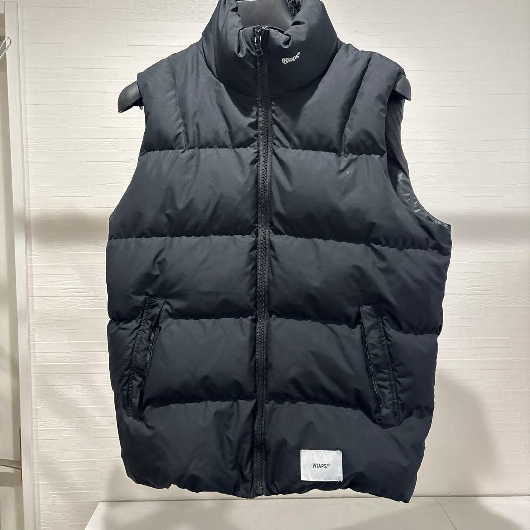 値下げ！　WTAPS ブラック ダウンベスト サイズX02