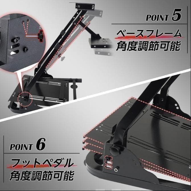 人気限定ハンコンスタンドコックピット折りたたみレーシングコックピット ハンコン台