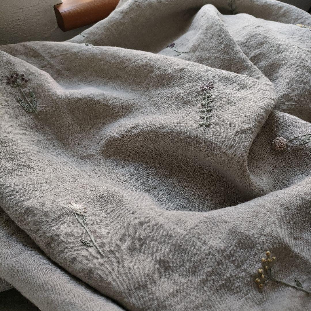 【リネン刺繍　さ。様オーダー専用ページ】マルチクロス　メガネケース