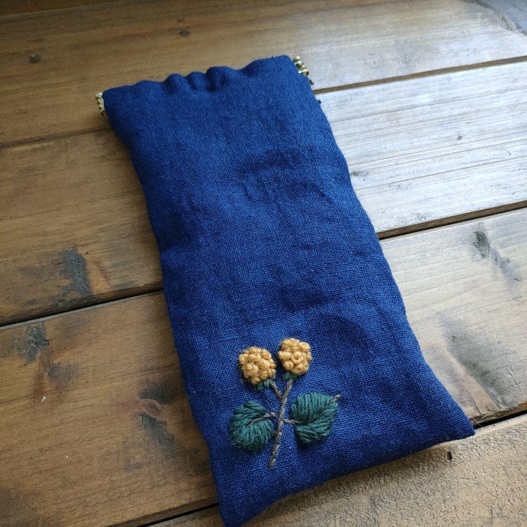 【リネン刺繍　さ。様オーダー専用ページ】マルチクロス　メガネケース
