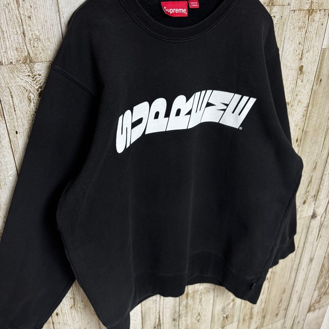 H226 登坂広臣着用モデル シュプリーム　スウェット　ブラック　M ビッグロゴ