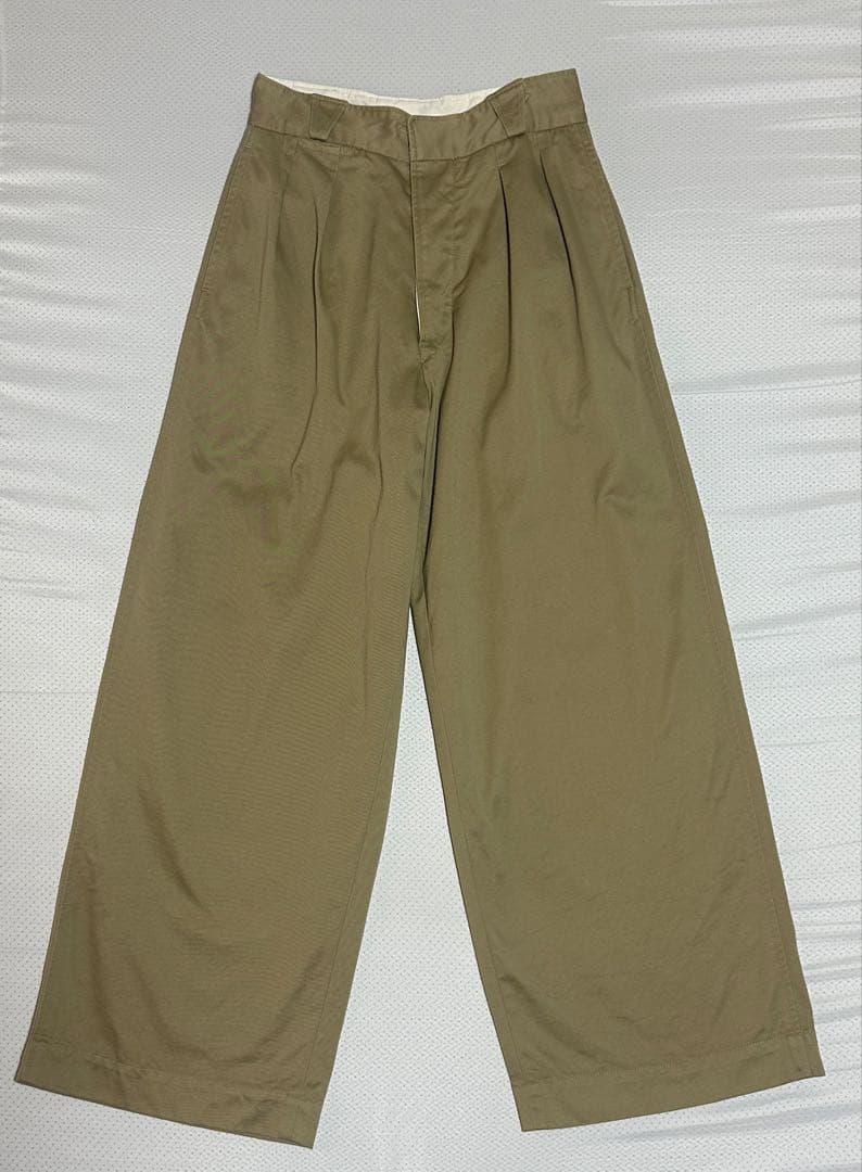 フミカウチダ UNIFORM WEAPON 2-TUCK PANTS 36