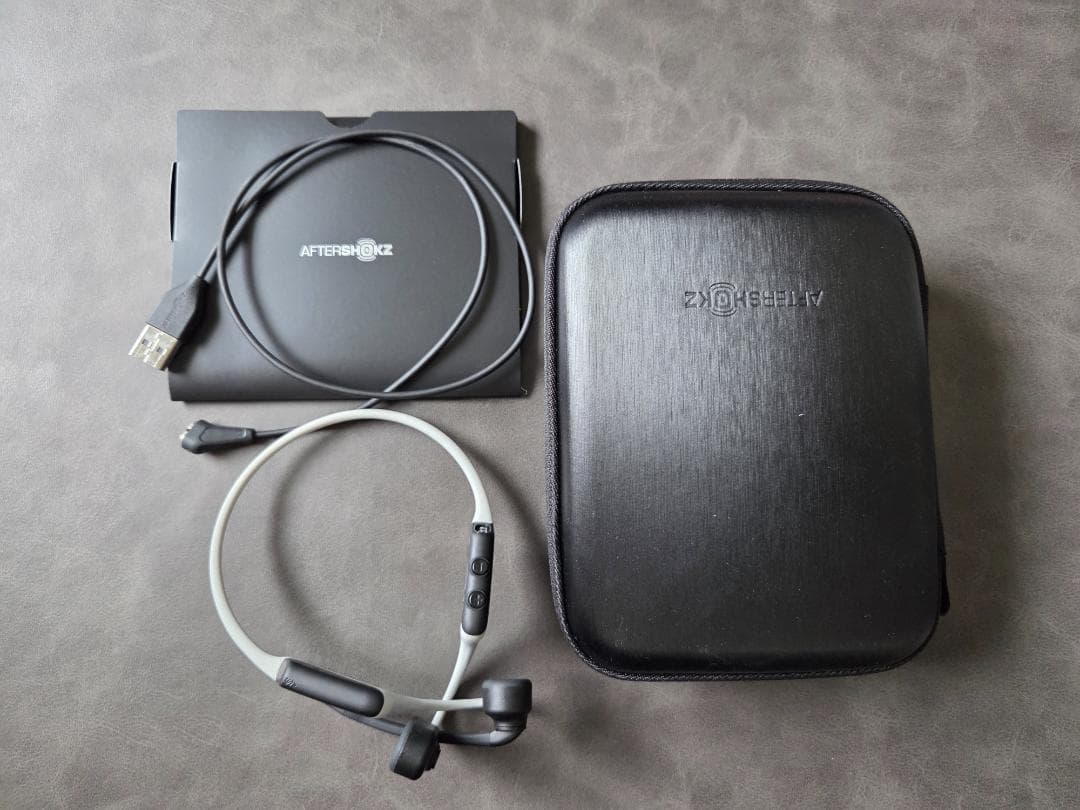 AfterShokz OpenComm Light Grey 骨伝導