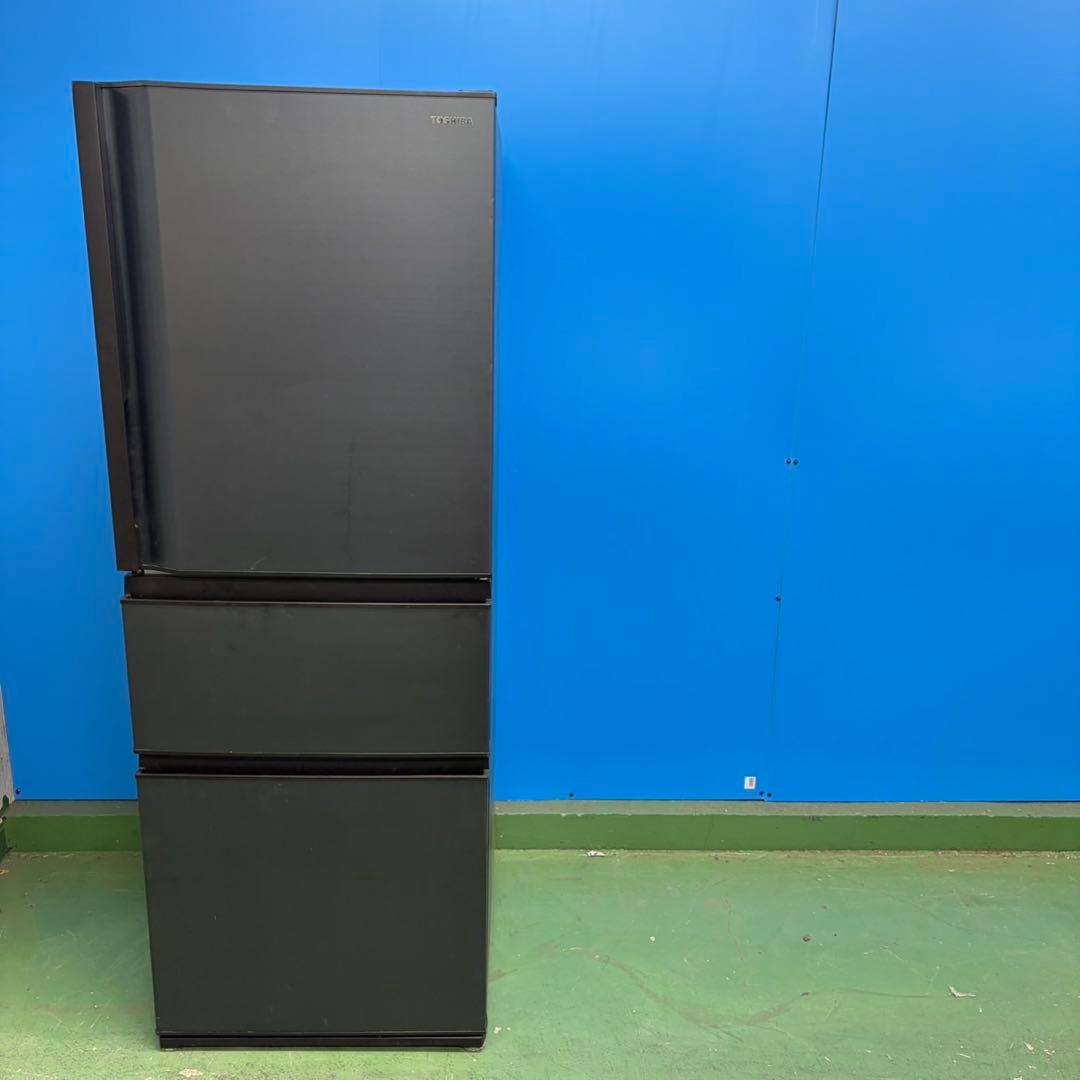 633 TOSHIBA 22年製　大型冷蔵庫　右開き　326L 自動製氷　保証込