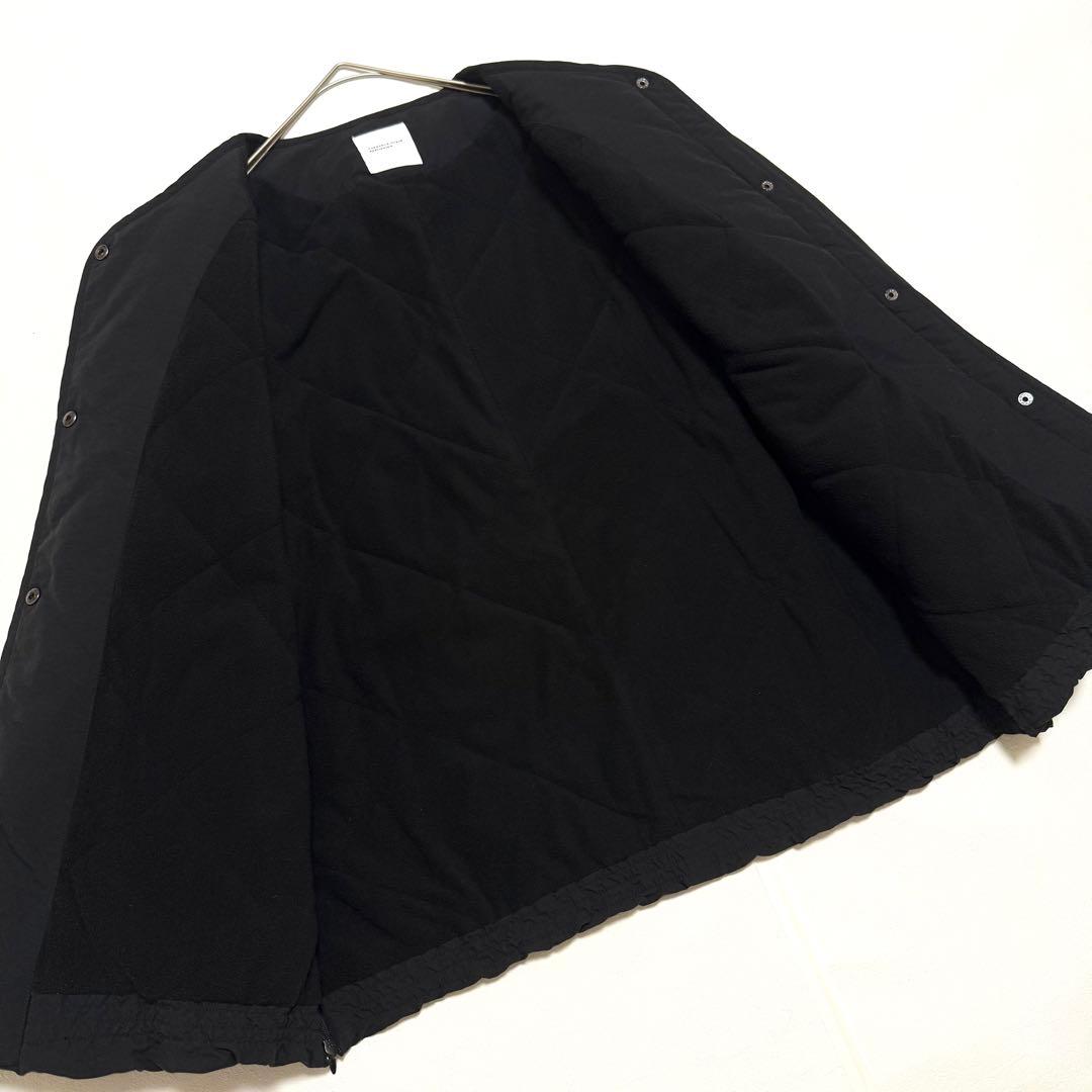 美品　北欧暮らしの道具店　洗えるショート丈コート　ブラック　ボア