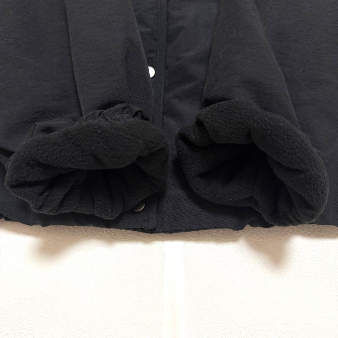 美品　北欧暮らしの道具店　洗えるショート丈コート　ブラック　ボア