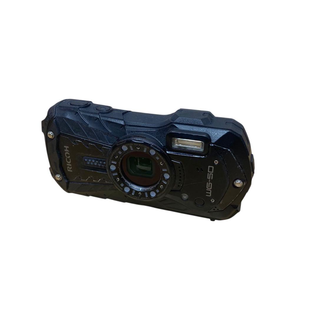 ≪防水カメラ≫RICOH リコー WG-50 防水 ブラック アウトドアに！