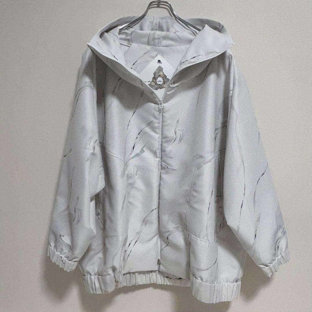 a*d様 BALMUNGグラフィックハイネックビッグパーカー Misty whi