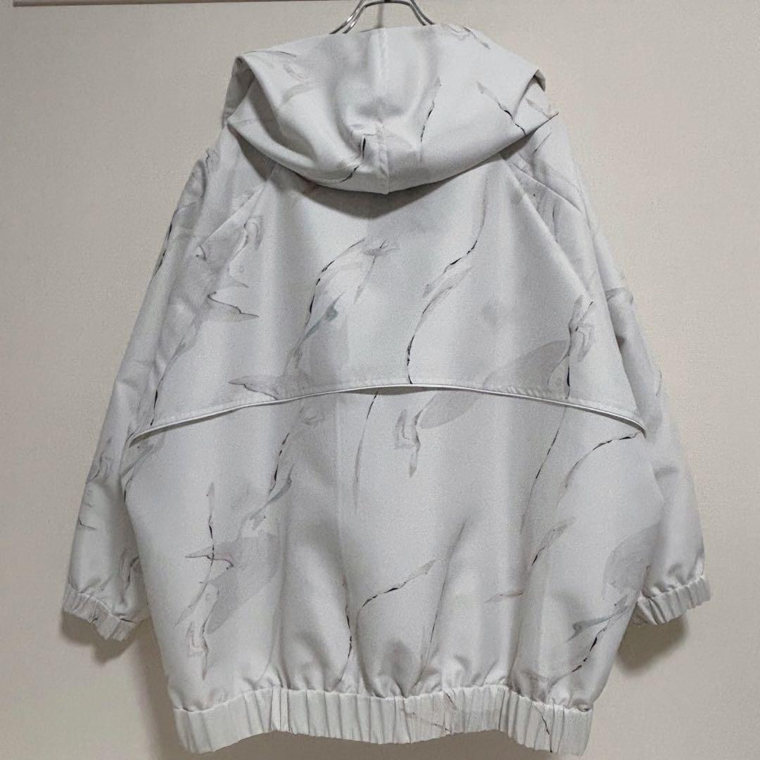 a*d様 BALMUNGグラフィックハイネックビッグパーカー Misty whi