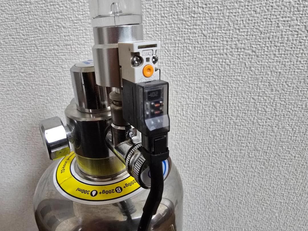 【電磁弁-新品】化学反応式C02ジェネレータ&インラインアトマイザーセット