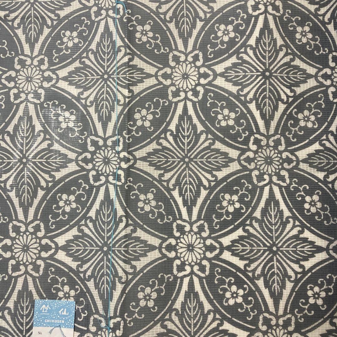 竺仙　絹紅梅　反物