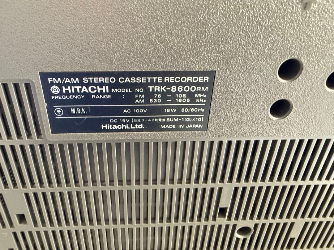 HITACHI TRK-8600Rm ステレオカセットレコーダー