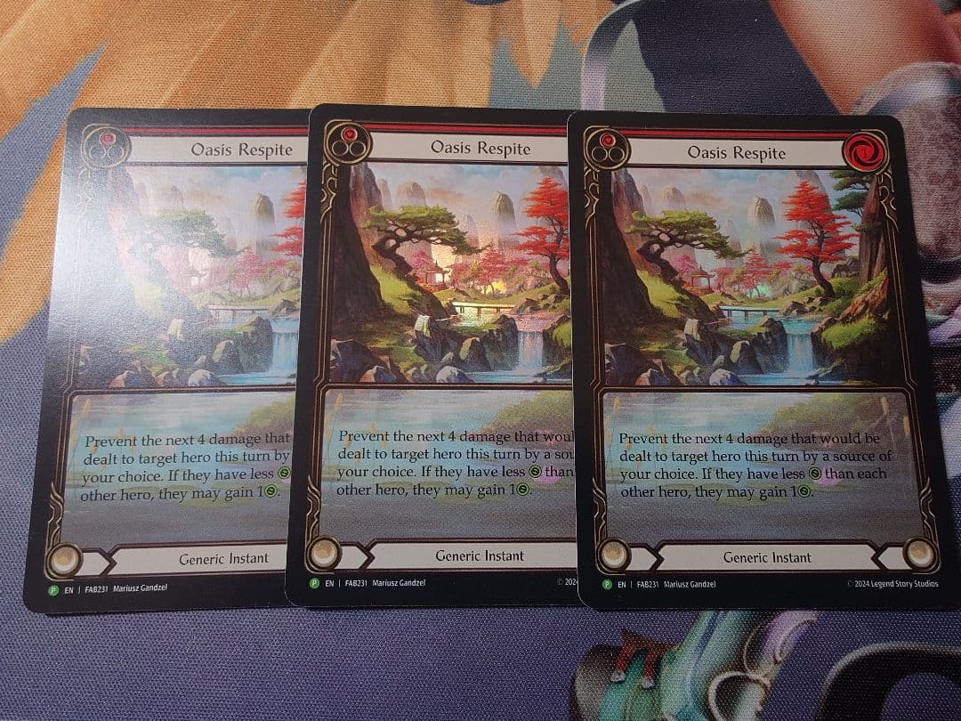 【FaB】Oasis Respite プロモ 3枚セット