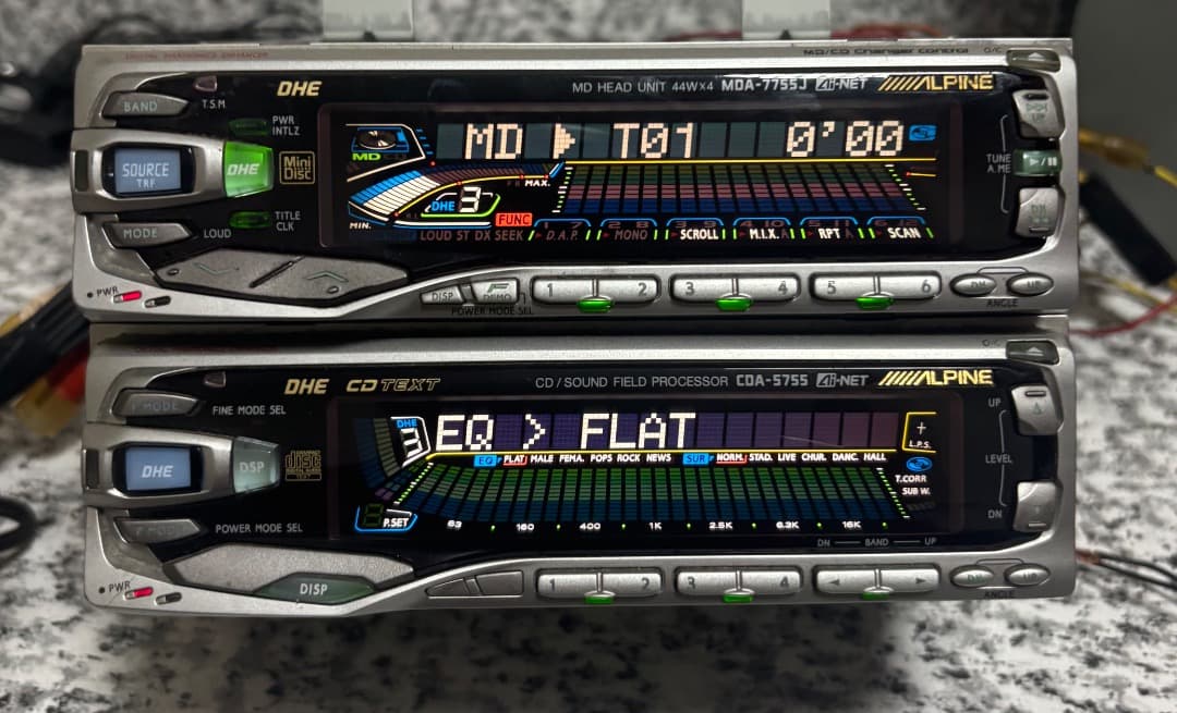 アルパインMDA-7755j + CDA-5755