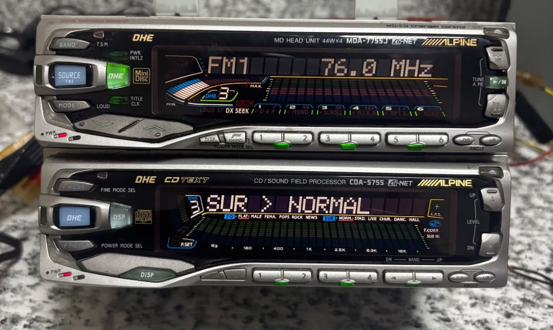 アルパインMDA-7755j + CDA-5755