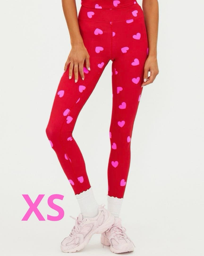 最新作 JAZZERCISE ジャザサイズ ハート柄レギンス XS