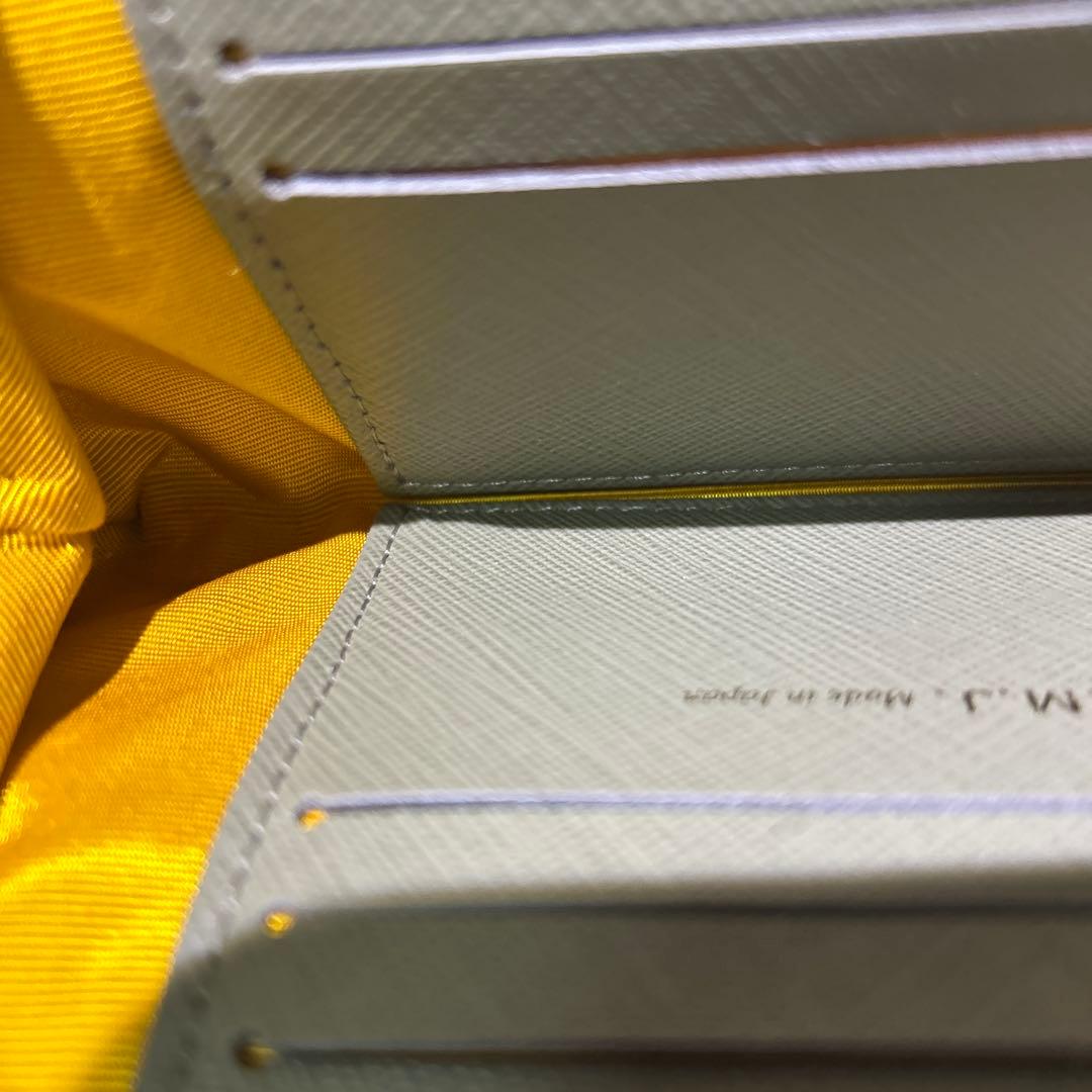 極美　未使　A.D.M.J エーディエムジェイ　がま口　財布　ハラコ　豹柄