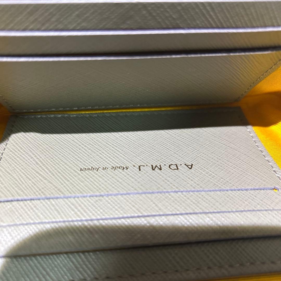 極美　未使　A.D.M.J エーディエムジェイ　がま口　財布　ハラコ　豹柄