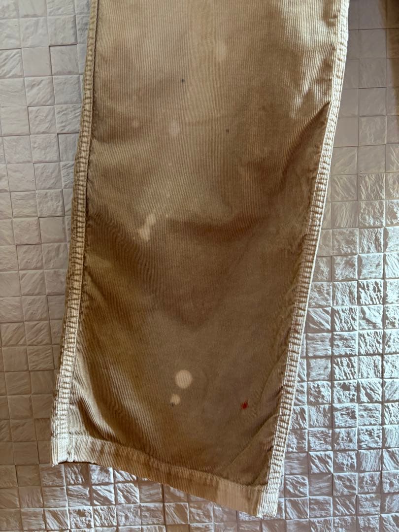 キャピタル KAPITALコーデュロイ イージーパンツ ダメージ加工 刺繍入り