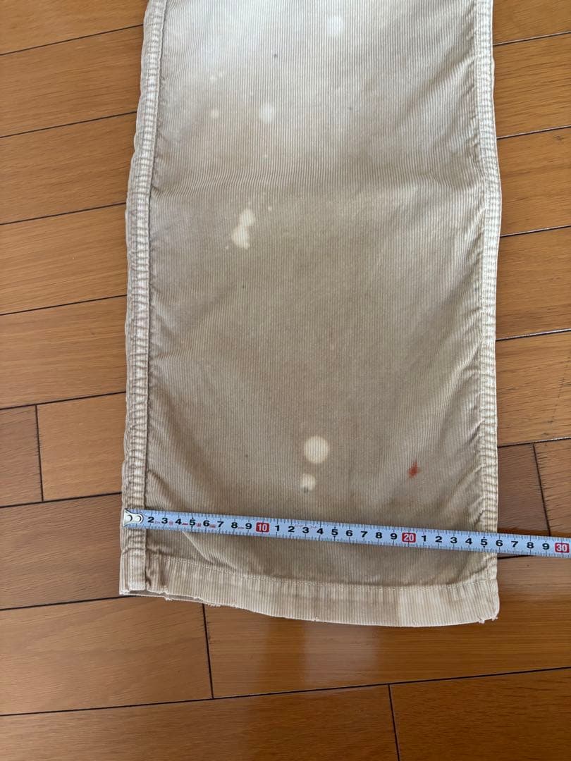 キャピタル KAPITALコーデュロイ イージーパンツ ダメージ加工 刺繍入り