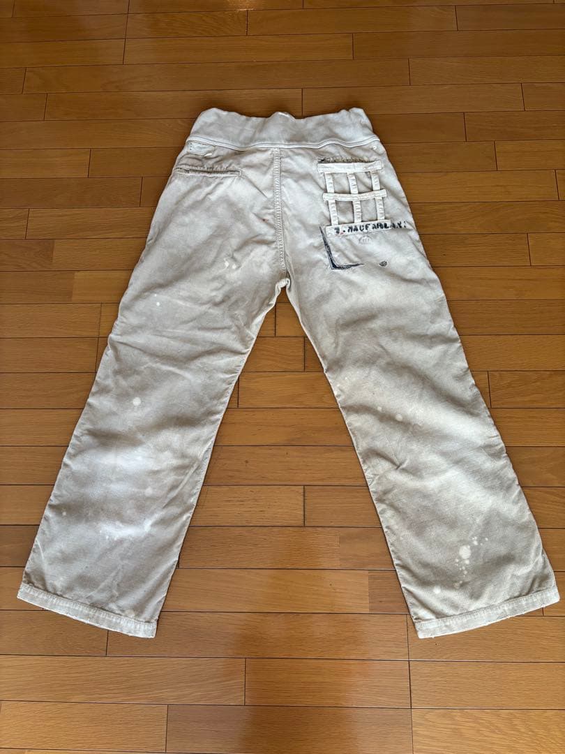 キャピタル KAPITALコーデュロイ イージーパンツ ダメージ加工 刺繍入り