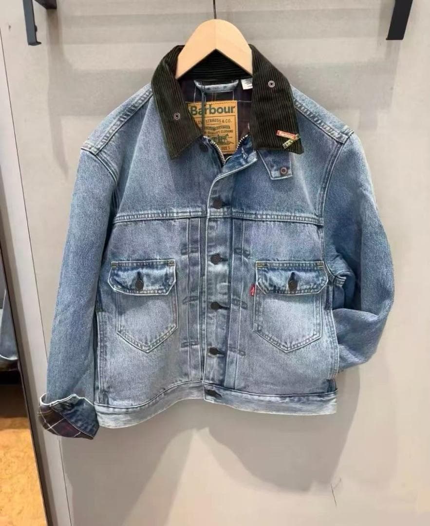 【美品】Barbour × Levi's コラボ デニムジャケット