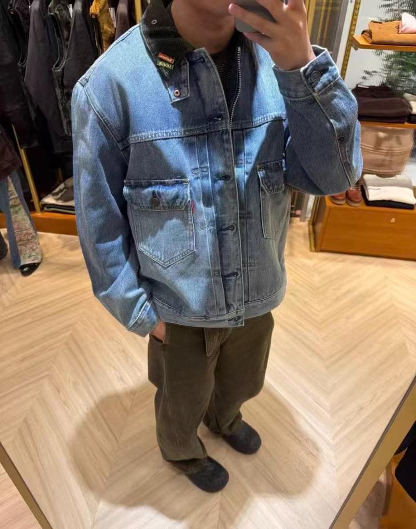 【美品】Barbour × Levi's コラボ デニムジャケット