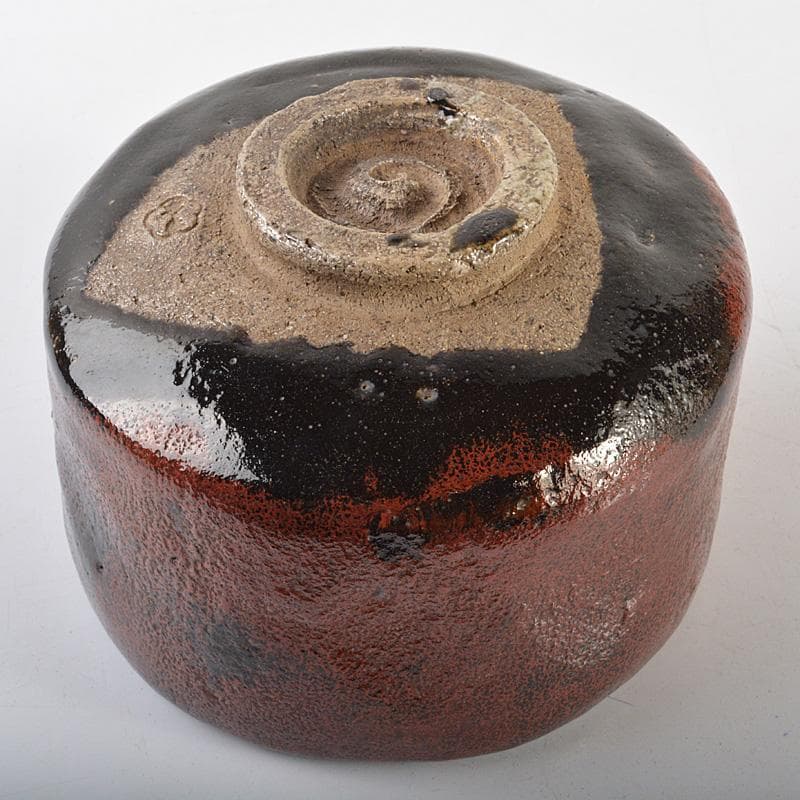 Gojyo 茶道具　 豊楽焼　 大喜豊助作　黒楽茶碗　共箱　D　R7161