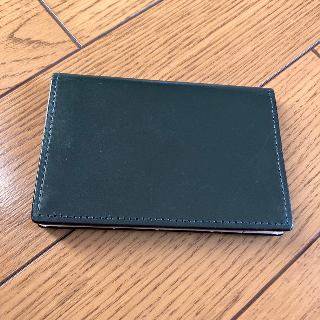 【新品未使用】COCOMEISTER ココマイスター 名刺入れ モスグリーン