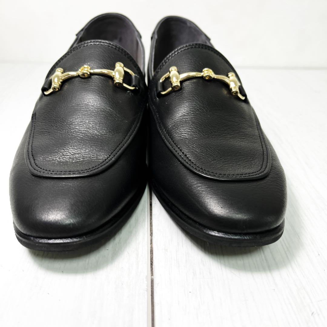 【美品】ルタロン ビットローファー 黒 24.5