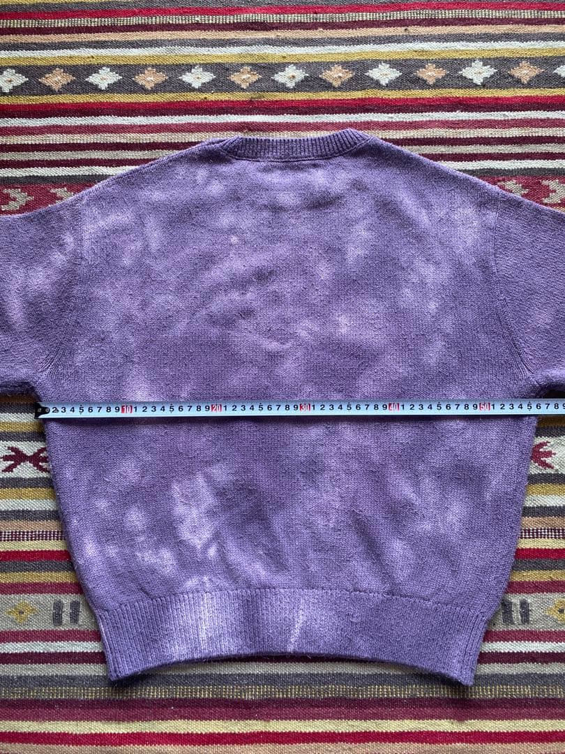 H BEAUTY&YOUTH＜H＞ツイストコットン タイダイ クルーネックニット